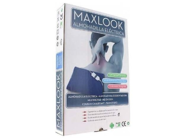 Maxlook Almohadilla Electrica 40X32Cm Lumbar Azul