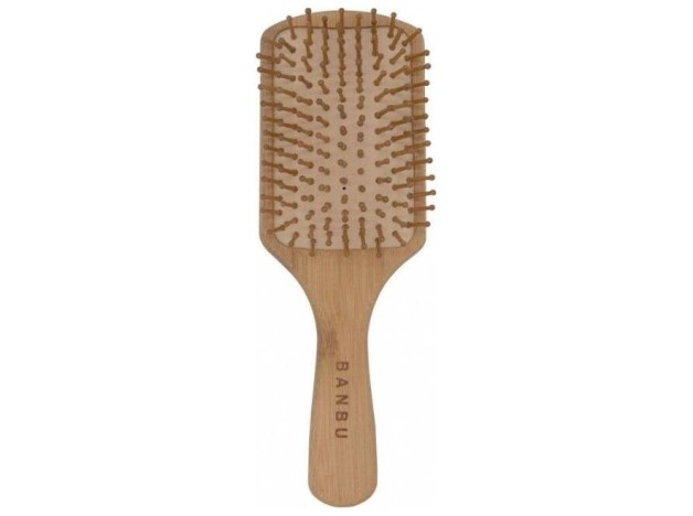 Banbu Cepillo De Bambu Y Caucho Natural Cuadrado.
