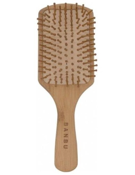 Banbu Cepillo De Bambu Y Caucho Natural Cuadrado.