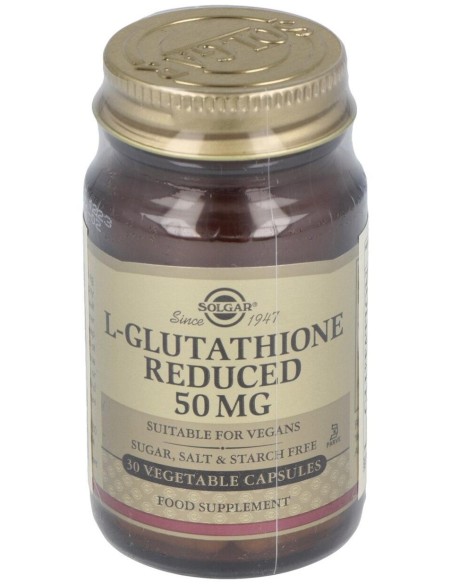 Solgar L-Glutation 50 Mg 30 Vegicaps