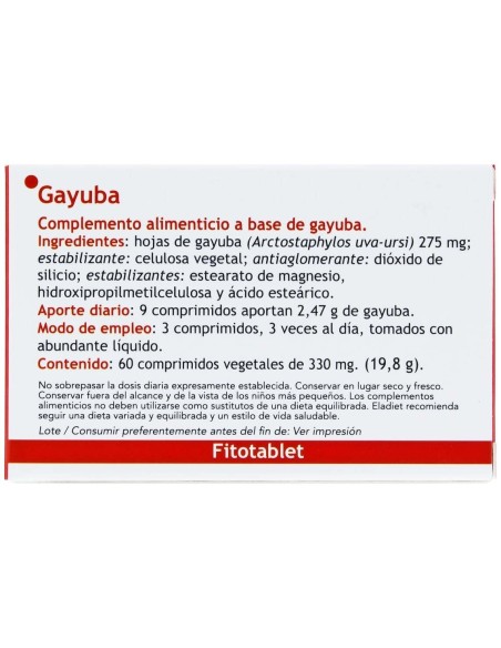 Fitotablet Gayuba 60Comp.
