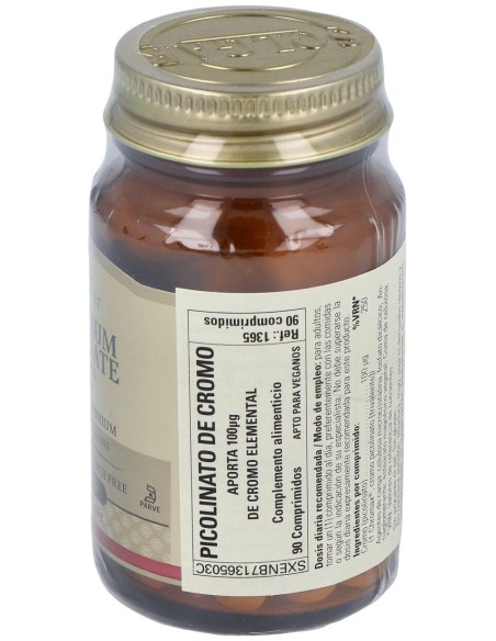 Gtf Cromo Picolinato Sin Lev.100Mcg.(Ref.1365) 90C