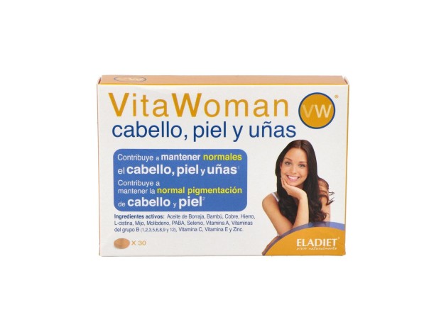 Eladiet Vita Woman Cabello Piel Y Uñas 30Comp