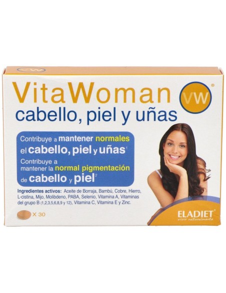 Eladiet Vita Woman Cabello Piel Y Uñas 30Comp