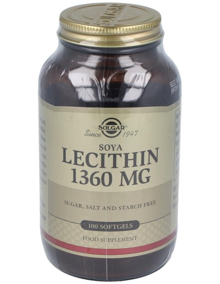 Solgar Lecitina De Soja 1360Mg 100 Perlas