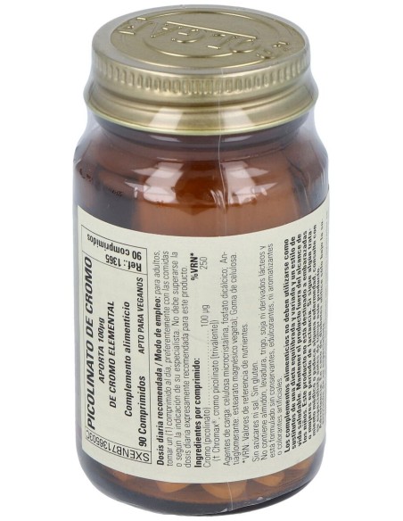Gtf Cromo Picolinato Sin Lev.100Mcg.(Ref.1365) 90C