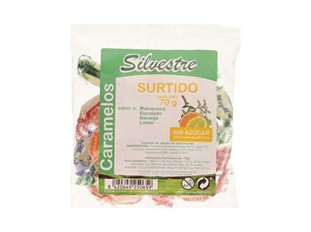 Jahisil Caramelo Surtido S/Azu 70G Silvestre