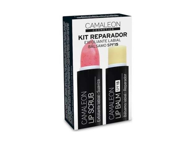 Camaleon Kit Bálsamo + Exfoliante Labial Fresa 4G