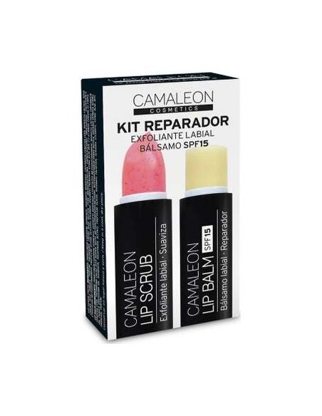 Camaleon Kit Bálsamo + Exfoliante Labial Fresa 4G