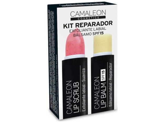 Camaleon Kit Bálsamo + Exfoliante Labial Fresa 4G