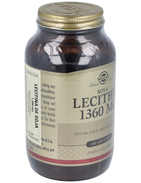 Solgar Lecitina De Soja 1360Mg 100 Perlas