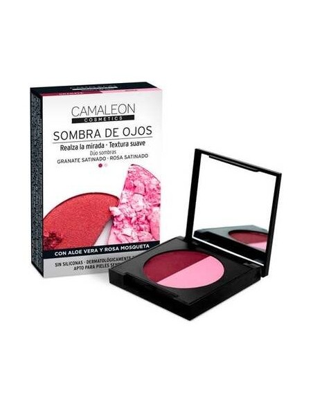 Camaleon Cosmetics Sombra De Ojos Granate + Rosado 2_3G