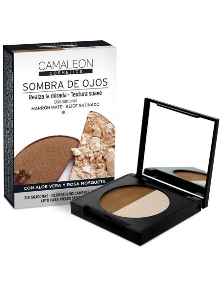 Camaleon Cosmetics Sombra De Ojos Marrón + Beige 2_3G