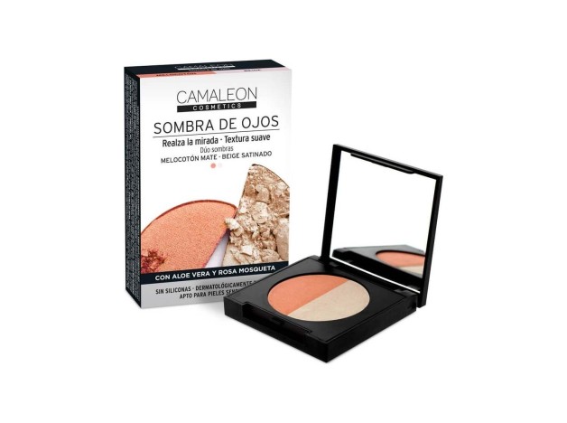 Camaleon Sombras De Ojos Beige Y Melocotón 2X2.3G