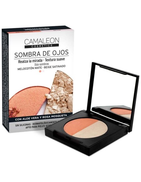Camaleon Sombras De Ojos Beige Y Melocotón 2X2.3G