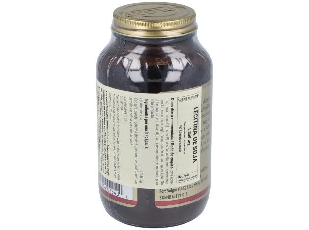 Solgar Lecitina De Soja 1360Mg 100 Perlas