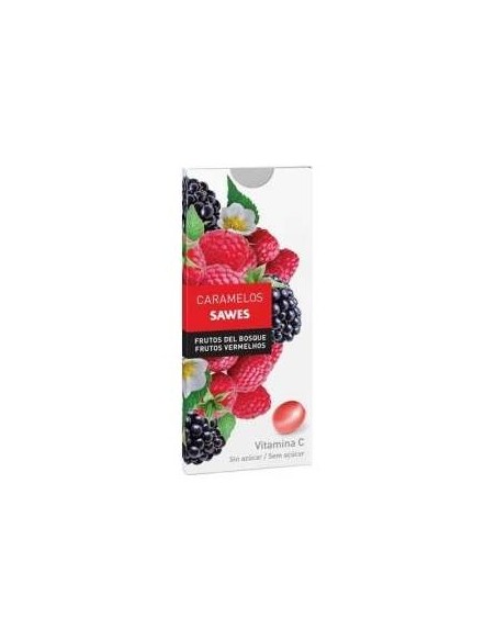 Sawes Caramelos Balsámicos Sin Azúcar Sabor Frutos Del Bosque Con Vit C En Blister 22G
