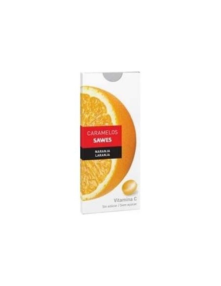 Sawes Caramelos Balsámicos Sin Azúcar Sabor Naranja Con Vitamina C En Blister 22G