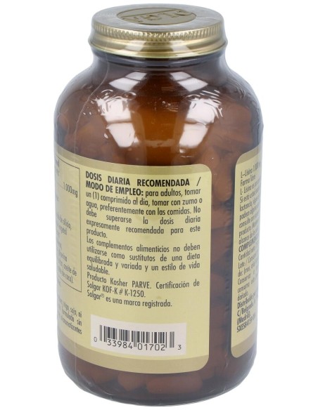 Solgar L-Lisina 1000Mg Forma Libre 250Comp