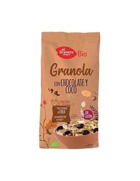 El Granero Integral Granola Con Choco Y Coco Bio Sin Gluten 350G