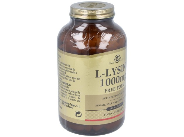 Solgar L-Lisina 1000Mg Forma Libre 250Comp