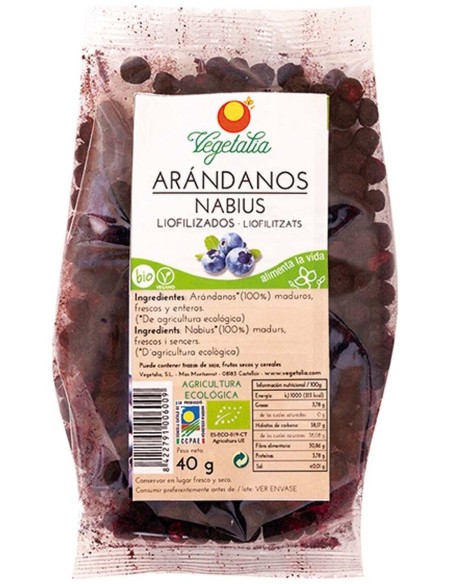 Vegetalia Arandano Nego Liofilizad Bio 40G