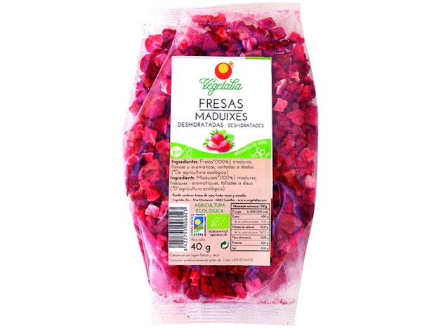 Vegetalia Fresa Trozos Liofilizada Bio 40G