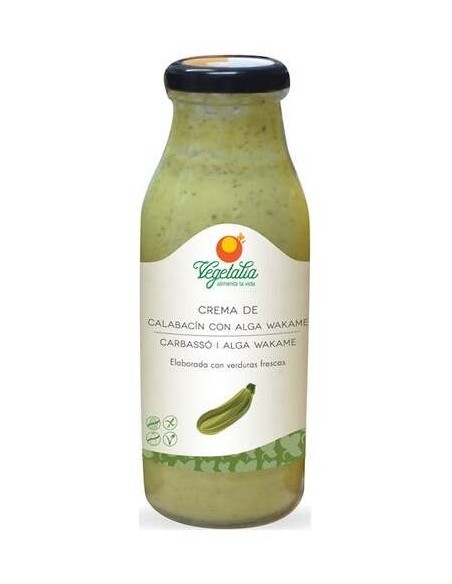 Crema De Calabacin Con Alga Wakame 500Ml. Bio