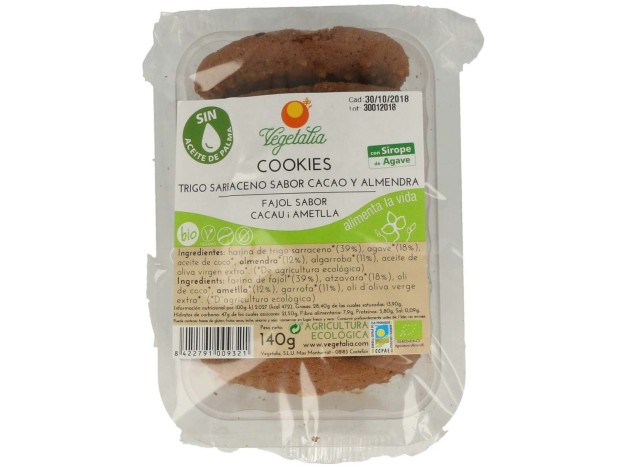 Galletas Trigo Sarraceno Cacao Y Almendra 140G Bio