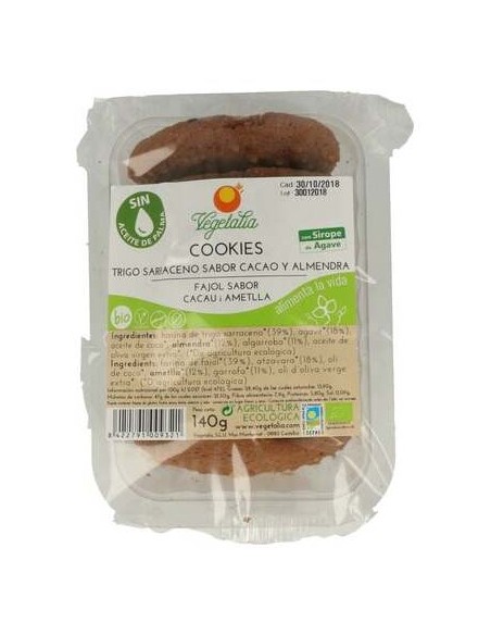 Galletas Trigo Sarraceno Cacao Y Almendra 140G Bio