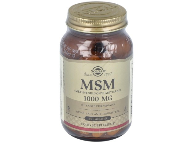 Solgar Msm Metilsulfonilmetano 1000Mg 60Comp