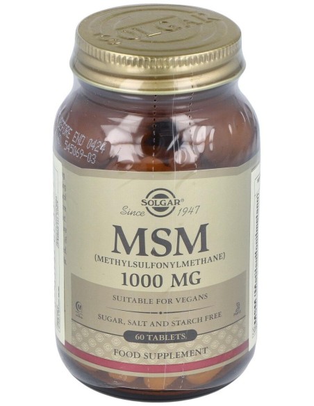Solgar Msm Metilsulfonilmetano 1000Mg 60Comp