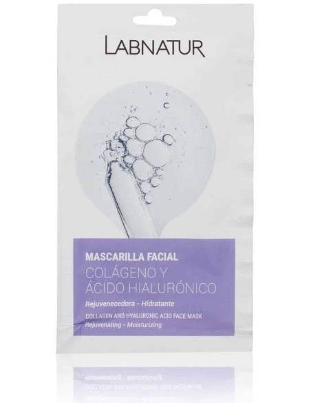 Labnatur Bio Mascarilla Facial Colágeno Y Ácido Hialurónico 15Ml