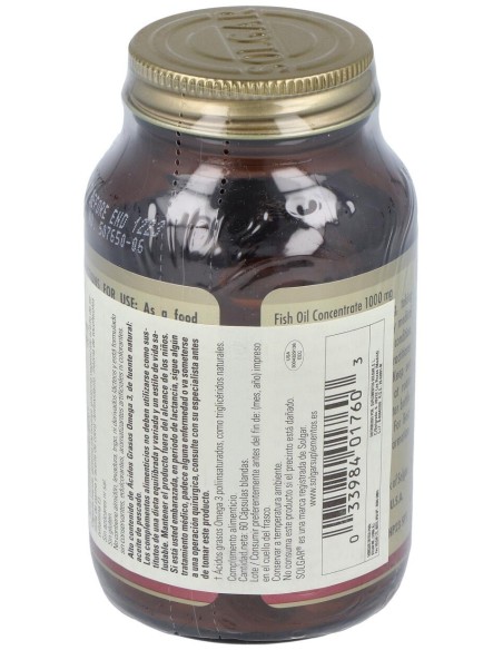 Aceite De Pescado Concentrado 1000Mg 60Cap.
