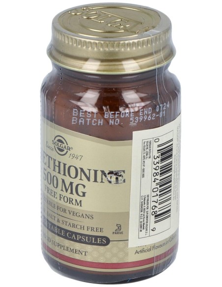 L-Metionina 500 Mg 30 Vcaps