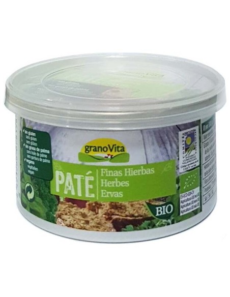 Granovita Pate Finas Hierbas Bio Sin Azúcar 125G
