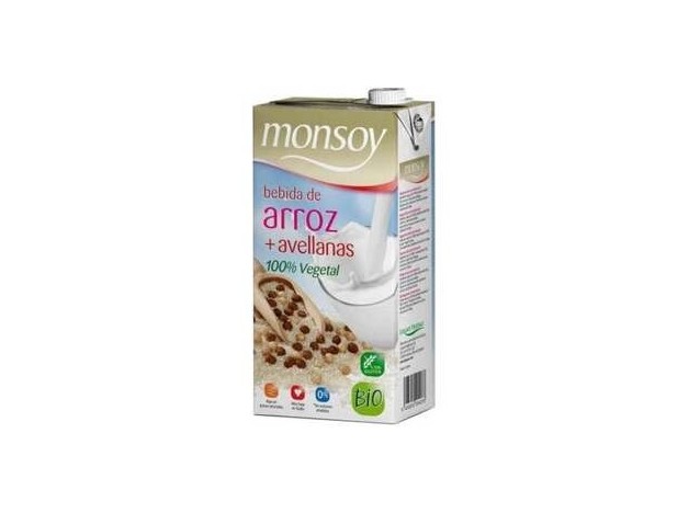 Bebida Vegetal De Arroz Con Avellanas 1Lt 6Uds.