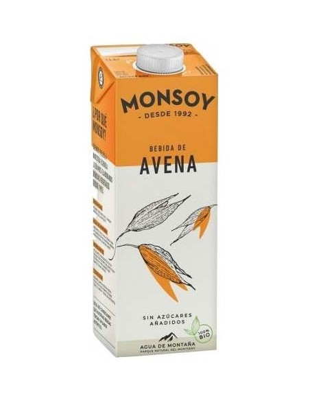 Monsoy Bebida Vegetal De Avena Sin Azúcar Bio 1000Ml
