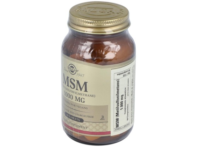 Solgar Msm Metilsulfonilmetano 1000Mg 60Comp
