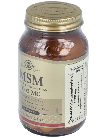 Solgar Msm Metilsulfonilmetano 1000Mg 60Comp