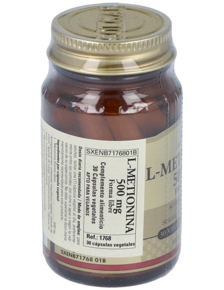 L-Metionina 500 Mg 30 Vcaps