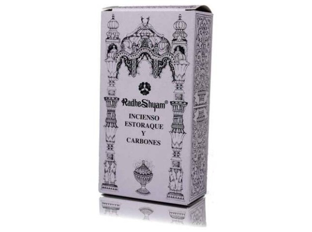 Radhe Shyam Incienso Estoraque Carbones 100G