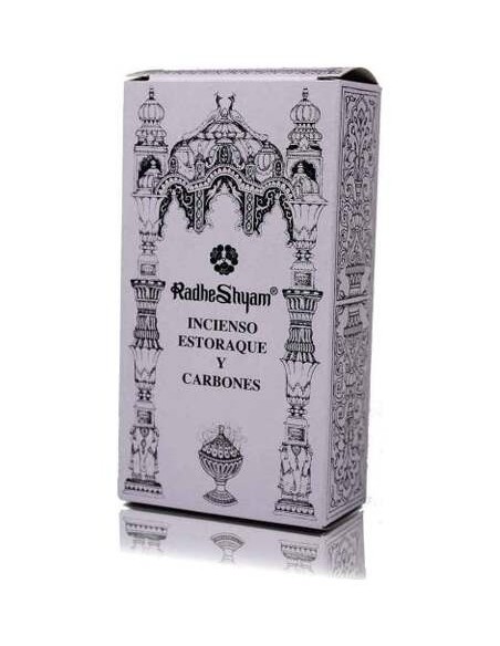 Radhe Shyam Incienso Estoraque Carbones 100G