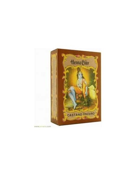 Radhe Shyam Henna Castaño Oscuro Prof Polvo 100Gr