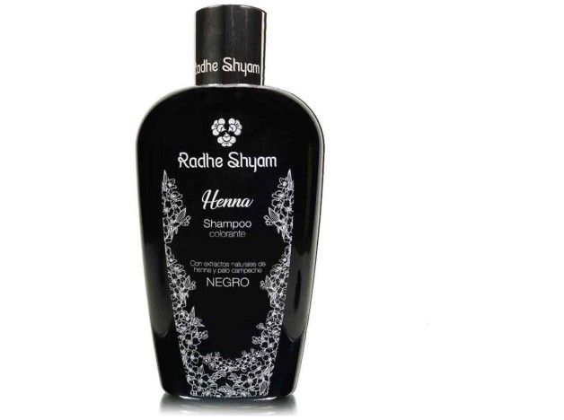 Radhe Shyam Champú Henna Color Negro 400Ml