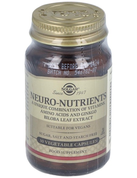 Solgar Neuro Nutrientes 30 Caps