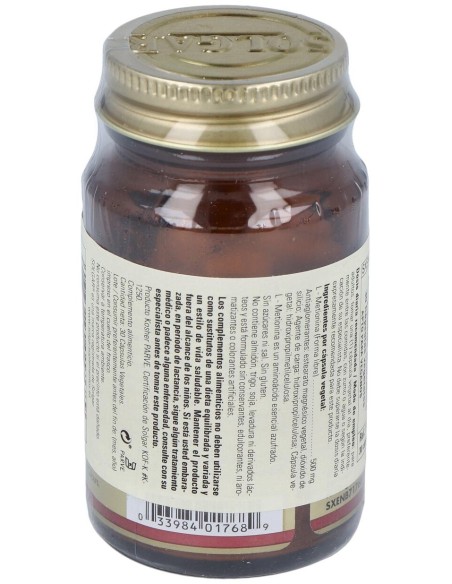 L-Metionina 500 Mg 30 Vcaps