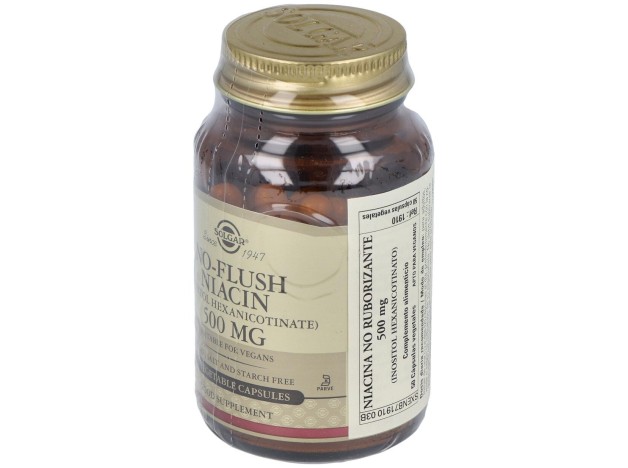 Niacina No Ruborizante 500Mg. 50Vegicaps