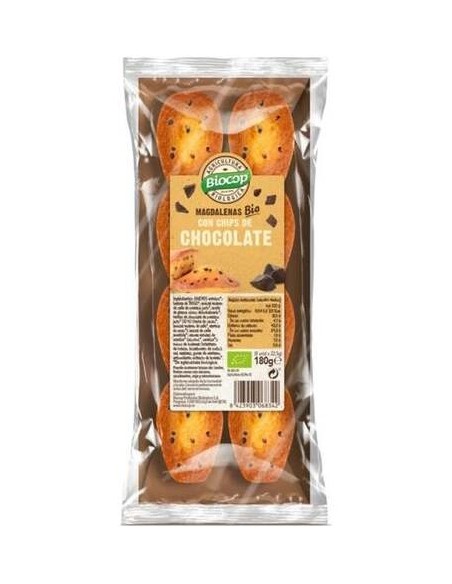 Biocop Magdalenas Con Chips De Chocolate Bio 180G