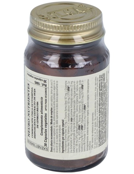 Solgar Neuro Nutrientes 30 Caps
